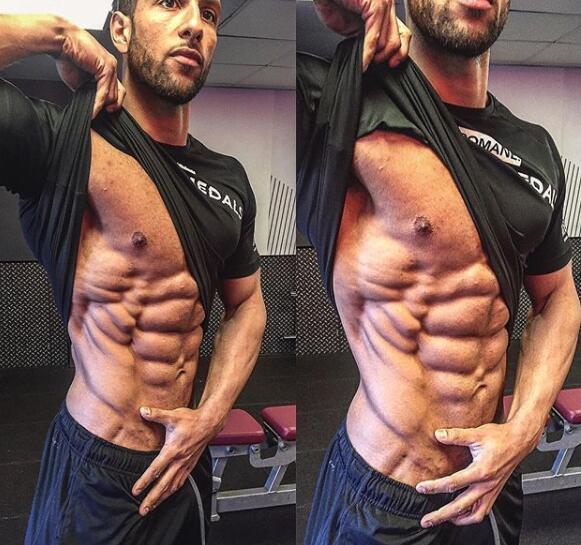 十块腹肌太low了，他的身材绝对碾压众人，12块腹肌你见过吗