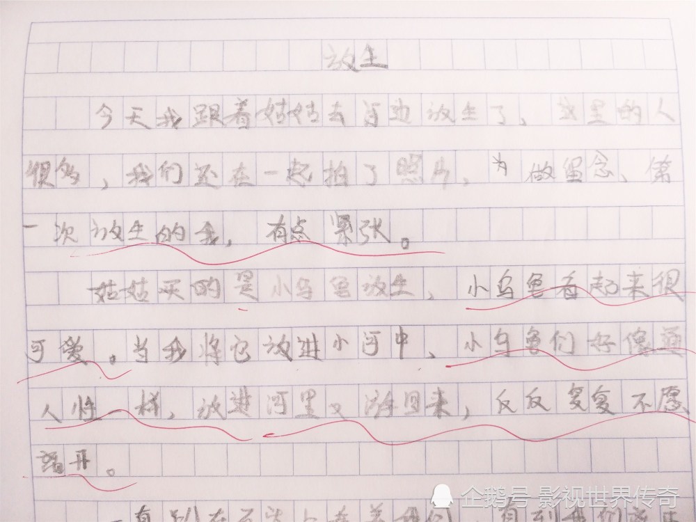 小学爆笑作文《放生》火了,老师笑趴:本以为是鸡汤,结果是智障