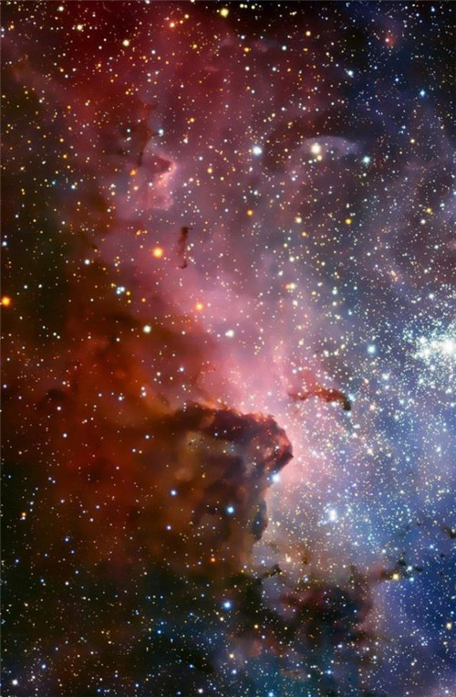 浩瀚星空·动漫壁纸:我在星空下散步,在山脊上眺望城市的灯火