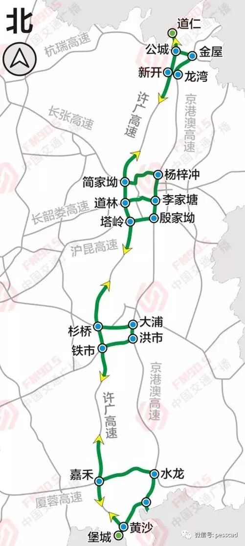 g0421许广高速湖南岳阳新开到长沙望城路段