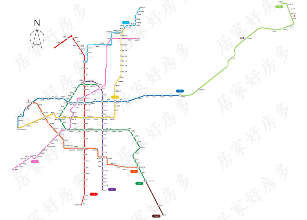 未来将新增以下7条线路, 4条新线路 3条延长线, 看看长春地铁规划