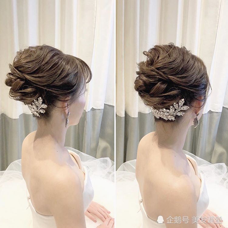 这样的新娘编发发型,2019年很流行