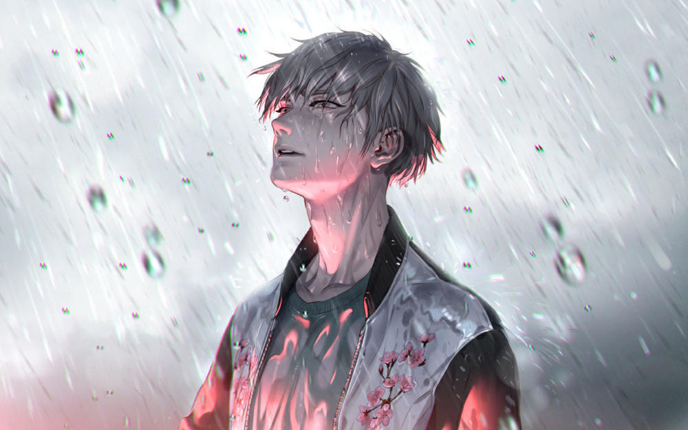 下雨天的忧郁男孩你喜欢吗