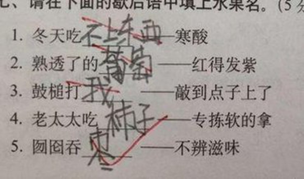 小学生的搞笑奇葩造句要火了!老师:武术世家?