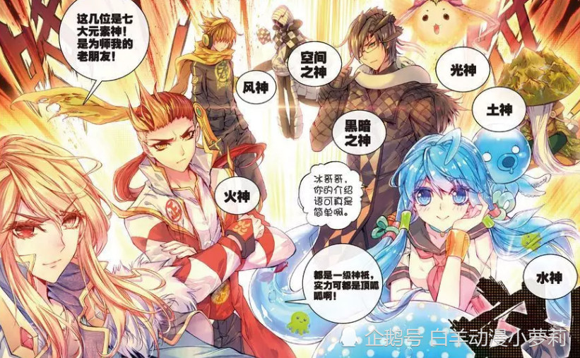 神界传说:七大元素神等登场,生命之神与毁灭之神
