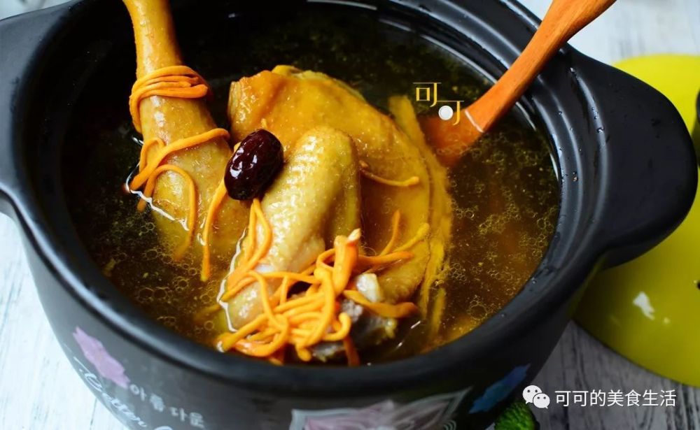 虫草花炖鸡汤
