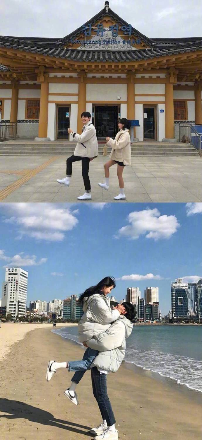只羡鸳鸯不羡仙,情侣旅游拍照姿势合集,秀恩爱吧