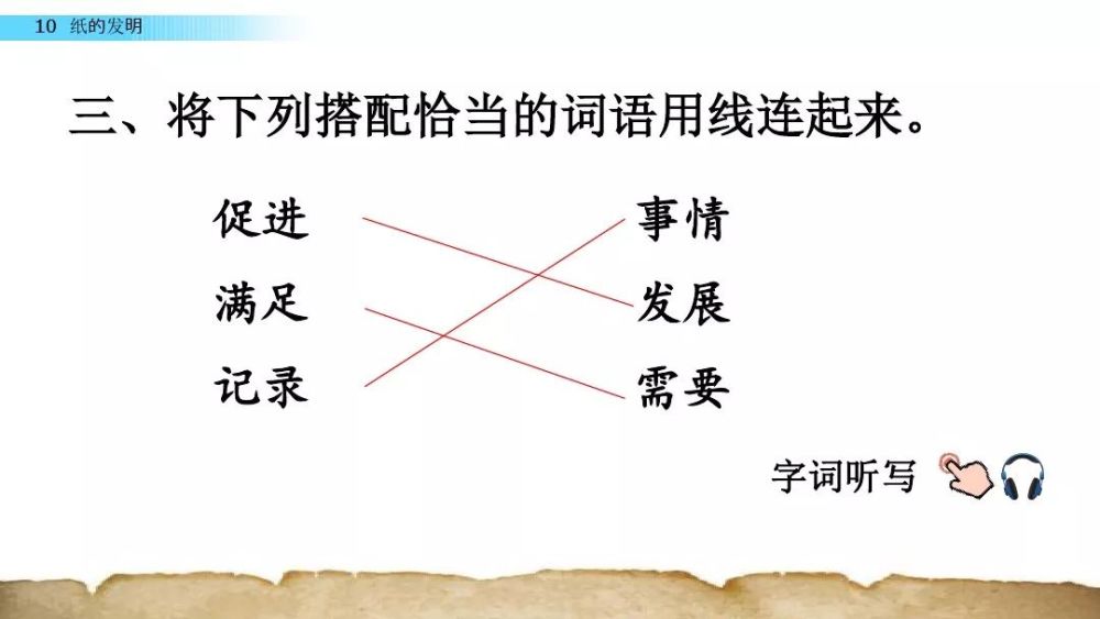 第10课《纸的发明》知识教学 2019春部编三年级语文下册