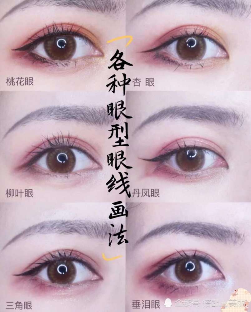 眼线干货,不同眼型分析及修饰眼线画法