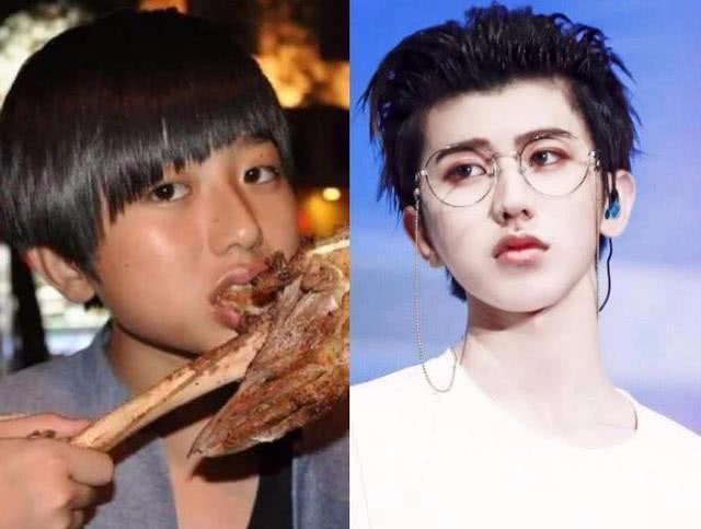 这四位明星小时候贼丑!长大后颜值逆天,网友:蔡徐坤整容了吧?