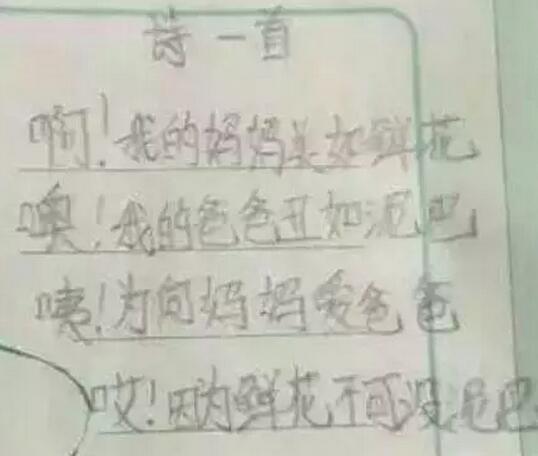 浙江小学生写早恋作文 老师:你很牛