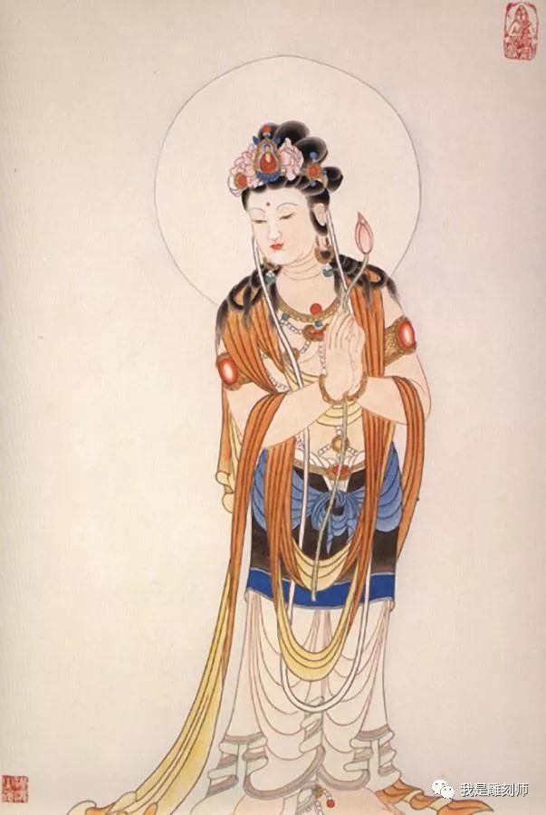庄严的观音菩萨画像作品欣赏!
