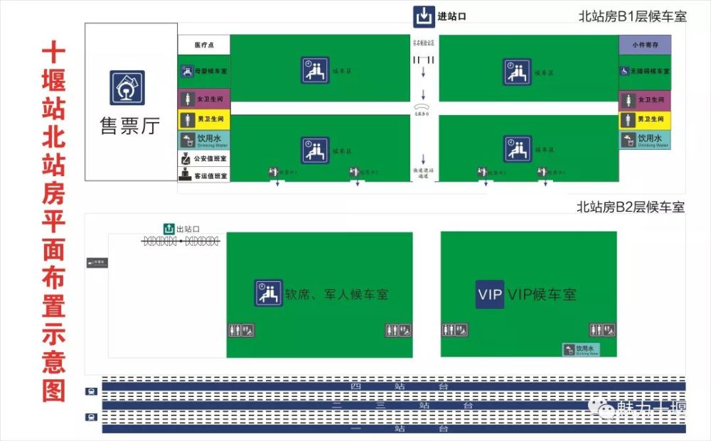 十堰站北站房平面布置示意图