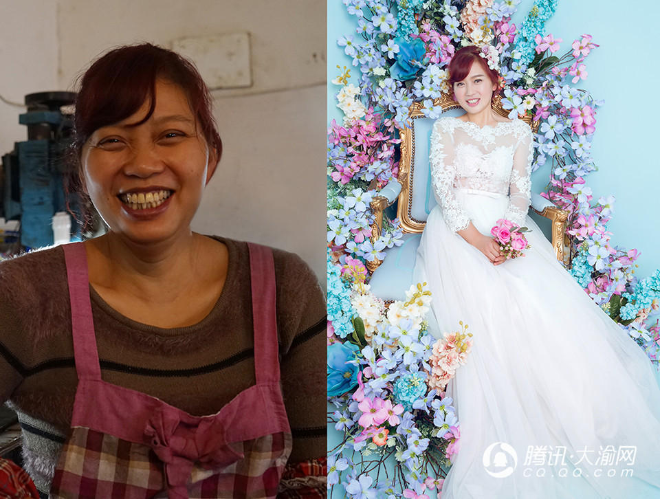 神奇！清洁工阿姨们拍写真 1秒变身摩登女郎(图)