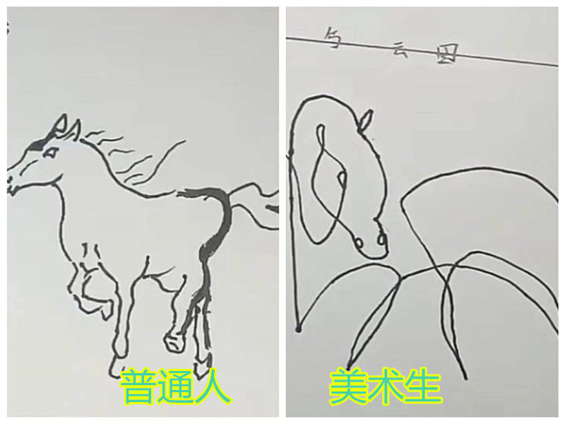 普通人:为什么要学画画?美术生:我随便画画你看看,结果凉凉了