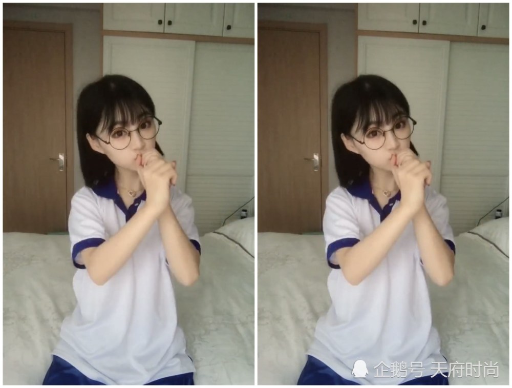 小姐姐穿校服开箱,一秒后美到难分辨,网友:不愧是"lo娘"!
