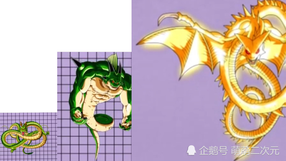 历代动漫中的飞龙比例对比,喷火龙在神龙面前,就和蚂蚁一样渺小