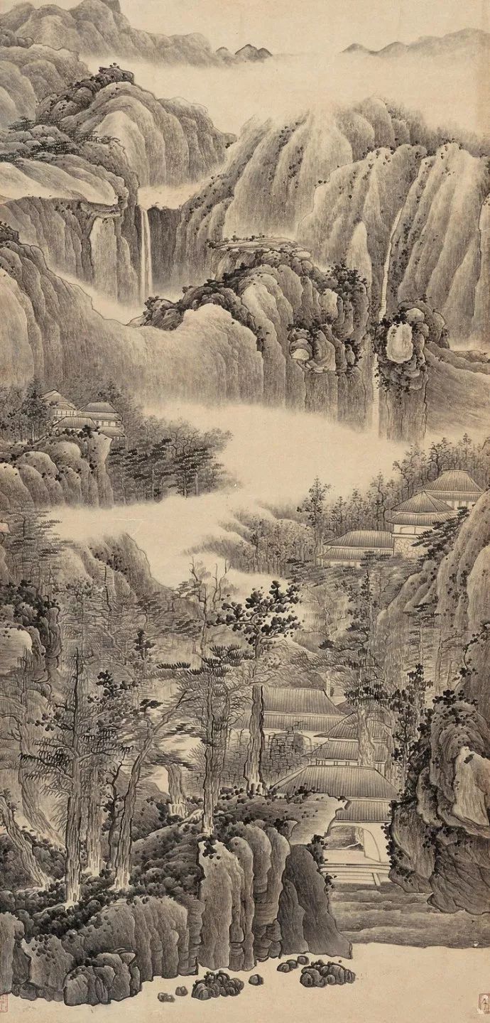 龚贤,山水画