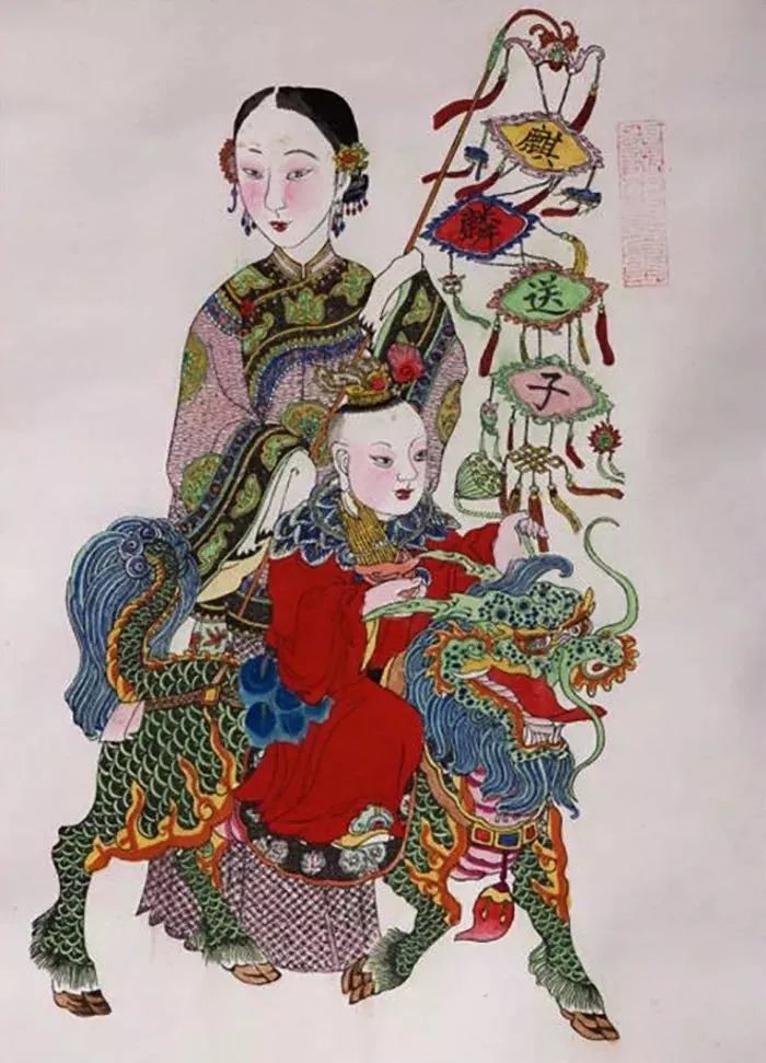 年画,木版年画,神荼郁垒,杨家埠,杨柳青年画,避邪