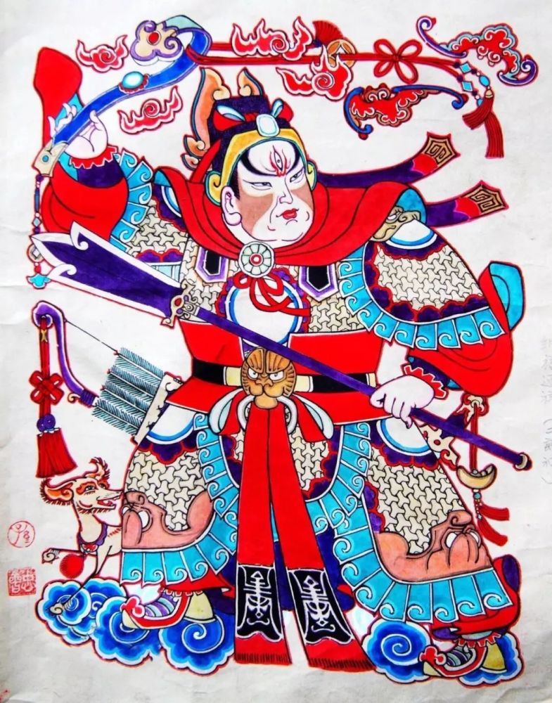 年画,木版年画,神荼郁垒,杨家埠,杨柳青年画,避邪
