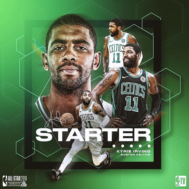 2019年nba东部全明星首发后卫:凯里·欧文(波士顿凯尔特人)!