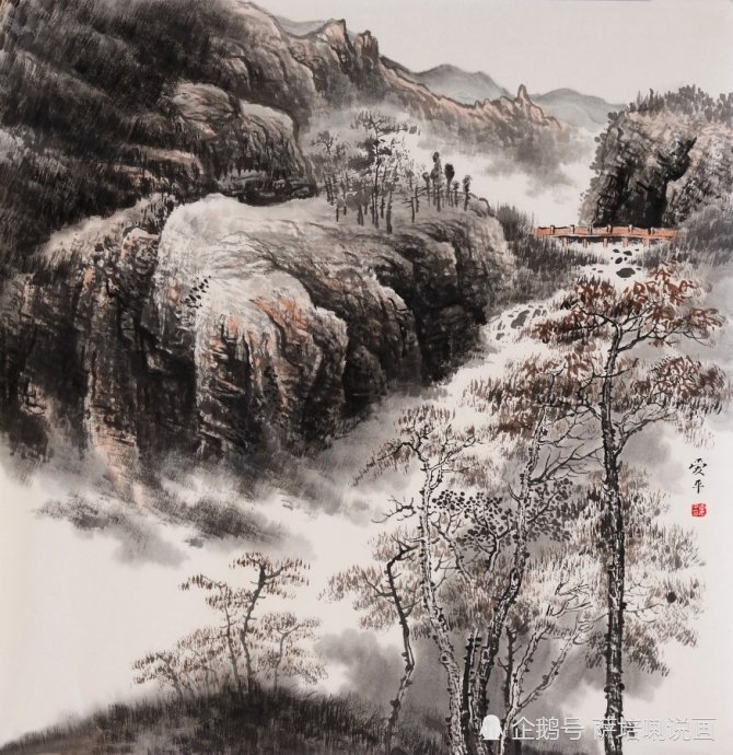 当代画家李爱平山水画作品欣赏