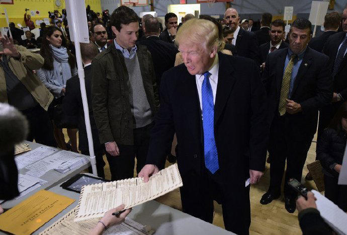 开票了！特朗普赢得3个州共24张选举人票(图)