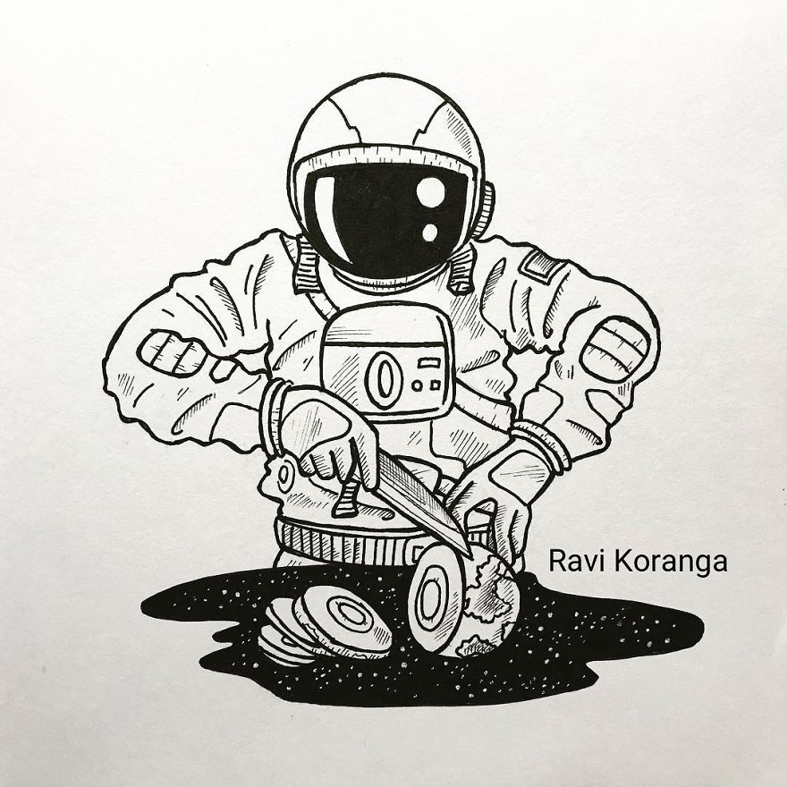 一个在太空中迷失的宇航员:我们的征程是星辰大海