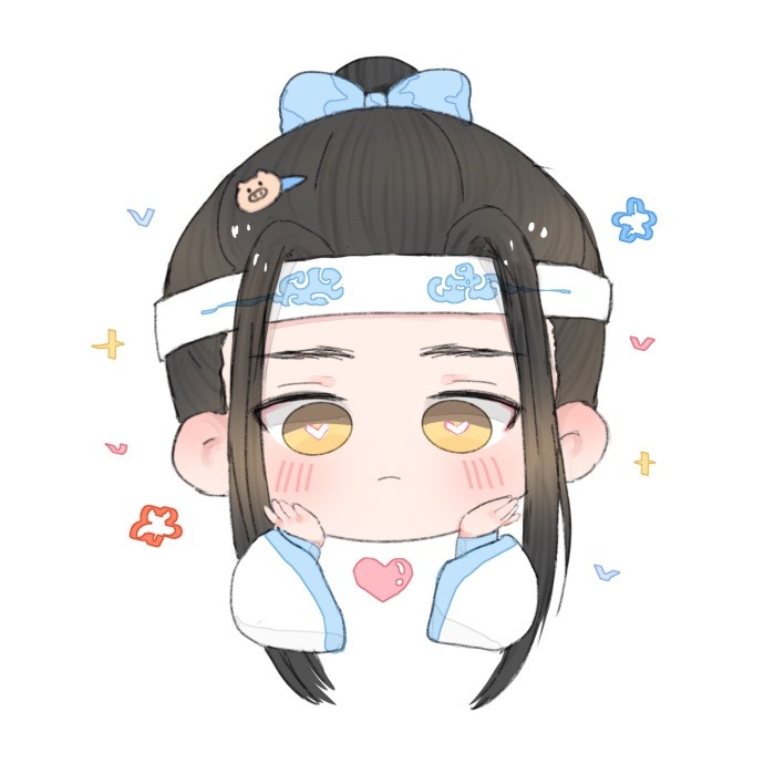 魔道祖师:忘羡q版情侣头像,赶快找一个人一起用吧!