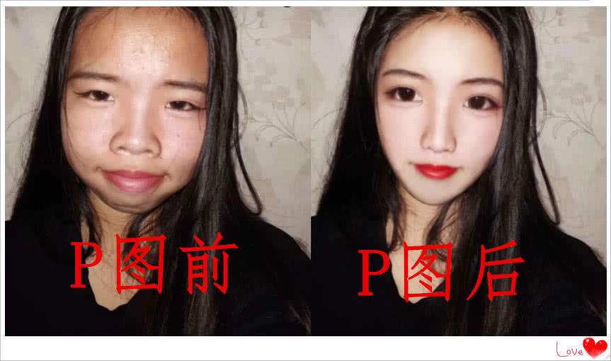 最后四:本来长相还是很一般的,并不漂亮,但是经过p图整个人不光是
