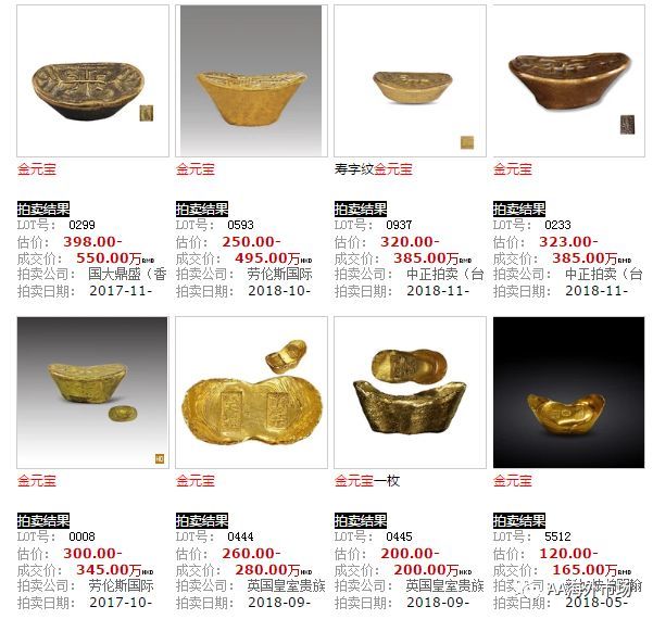 金元宝的收藏及真假的辨别,附最新收藏价格表