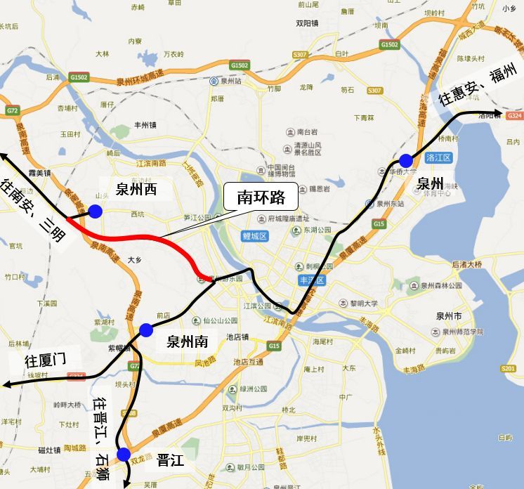 新南环路,泉州,池峰路,站前大道,鲤城