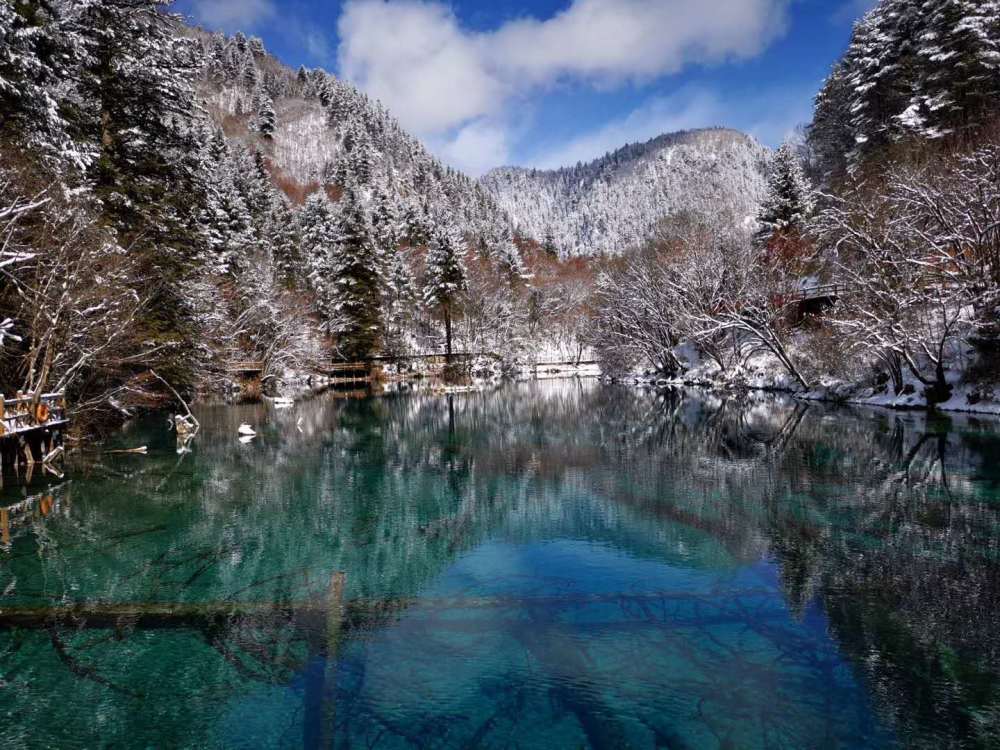 九寨沟县迎10年来入春最大降雪雪后九寨沟更美丽 旅游资讯 眉山全搜索 眉山人吃喝玩乐权威指南