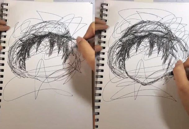 大学生简笔画路飞火遍全网,当海迷们看到