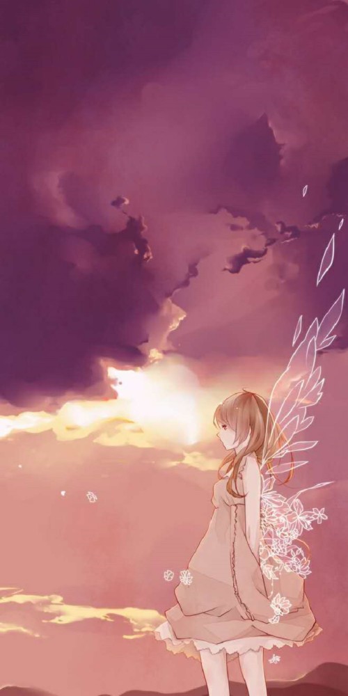 凡事过往·皆为昨·插画壁纸:"记不起曾经,那就将它遗忘"