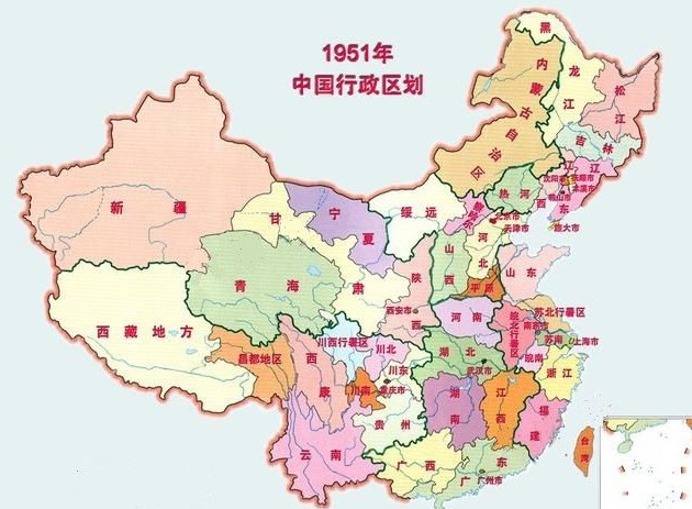 甘肃省面积辽阔,50年的三次大整合,如何形成现在的轮廓?