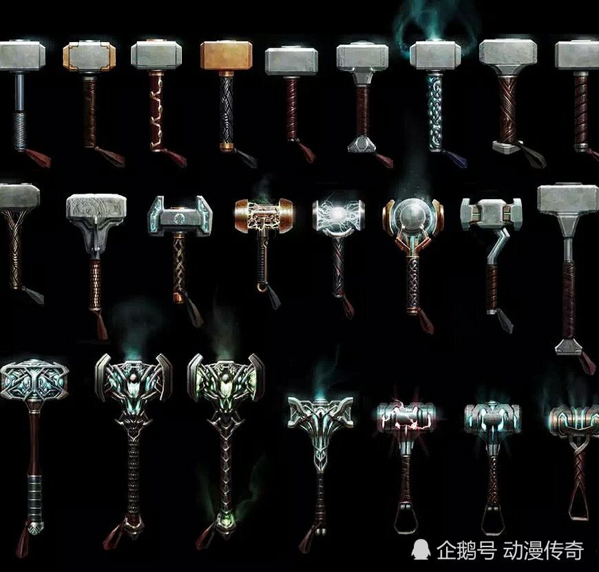 雷神之锤,锤子,漫威,动漫,战斧