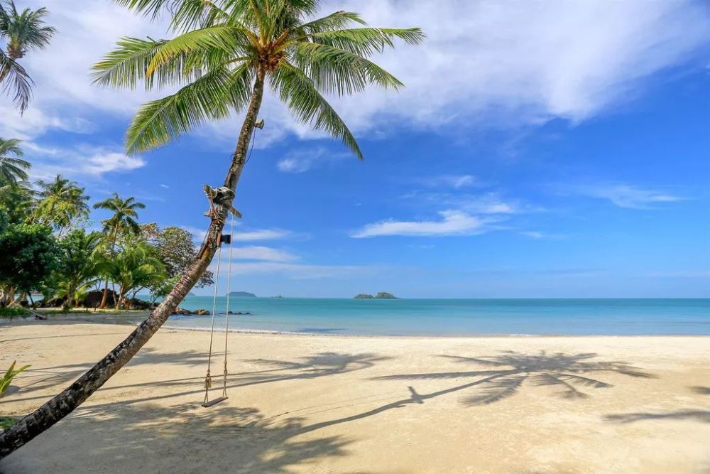 沙美岛,位于泰国湾上的一个小岛,面积约5平方公里.