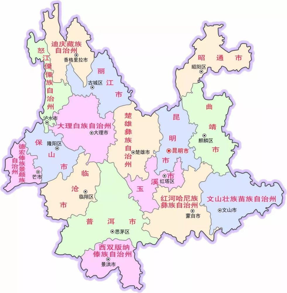 云南省地图