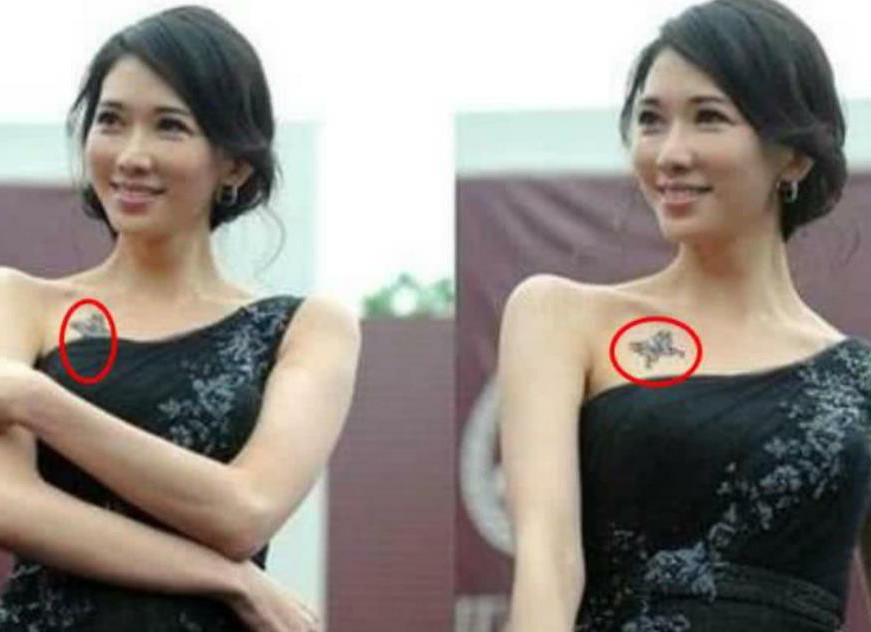 要说明星们的"纹身"我只服白百何,网友:这位置真的好特别啊!