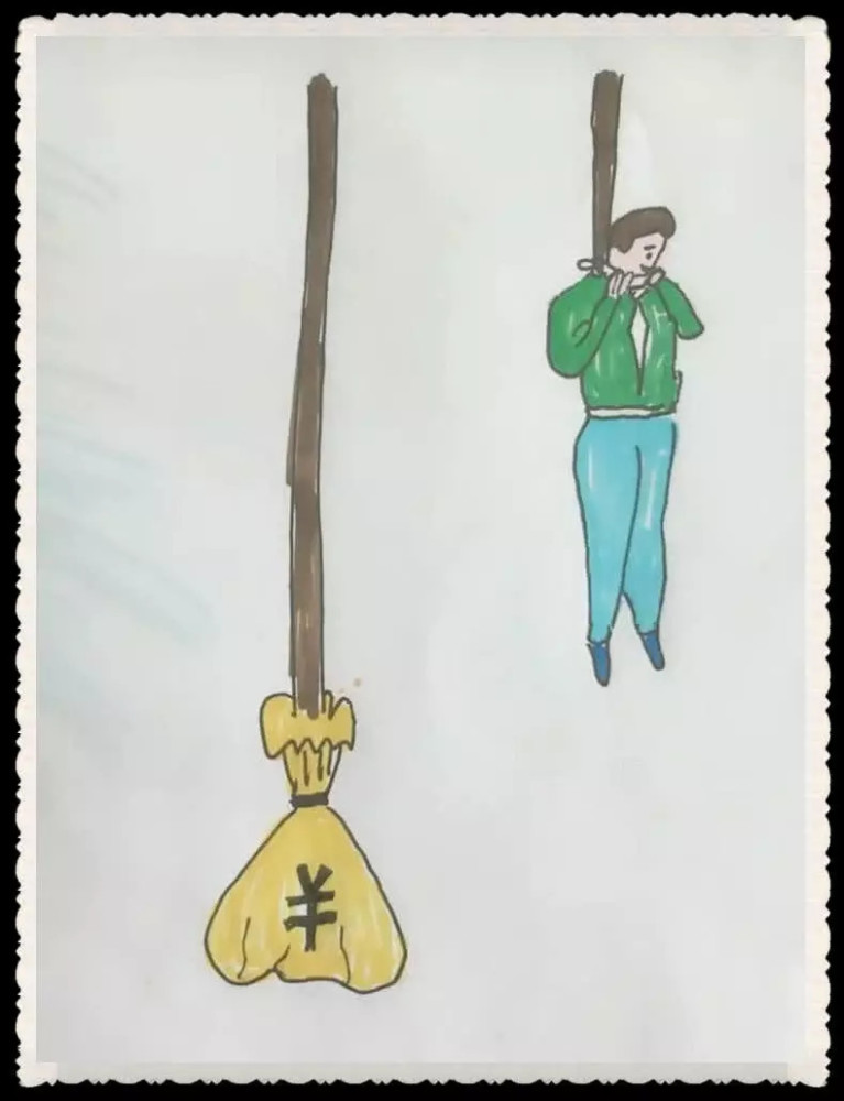 "令人作呕"的人性图,为钱上吊的男人,有钱人身边的"舔