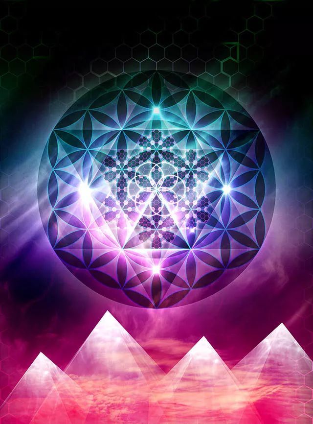 生命之花,生命之树 梅塔特隆分形 能量到物质,神圣几何,梅尔卡巴