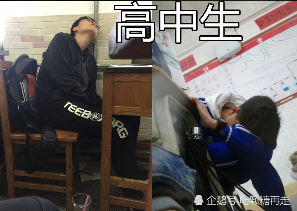 同样是上课睡觉:小学生59分,中学生79分,大学生只想666