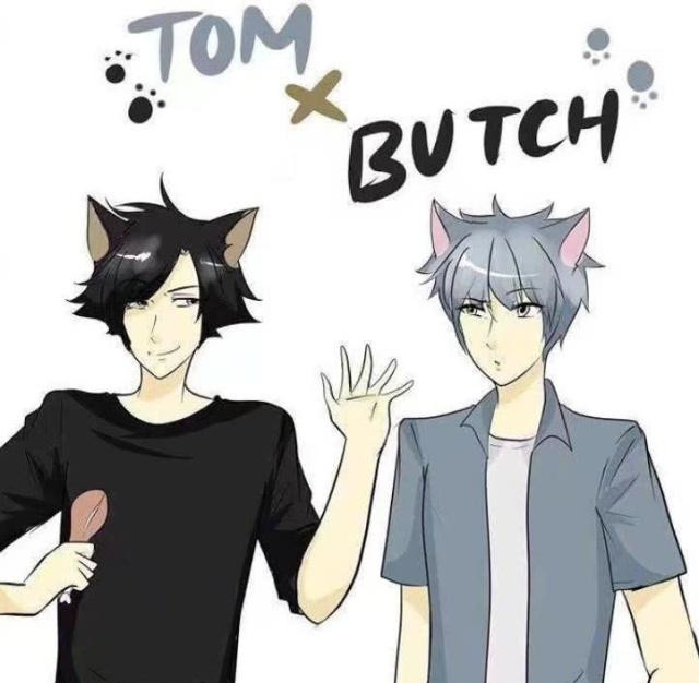 猫和老鼠:当汤姆和布奇拟人后,两个人在一起后像极了爱情!