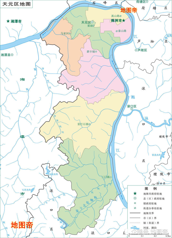 几张图快速了解株洲市5区