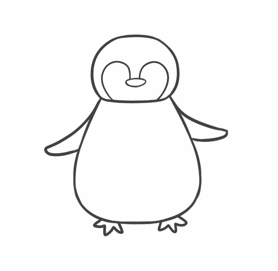 【简笔画教程】企鹅