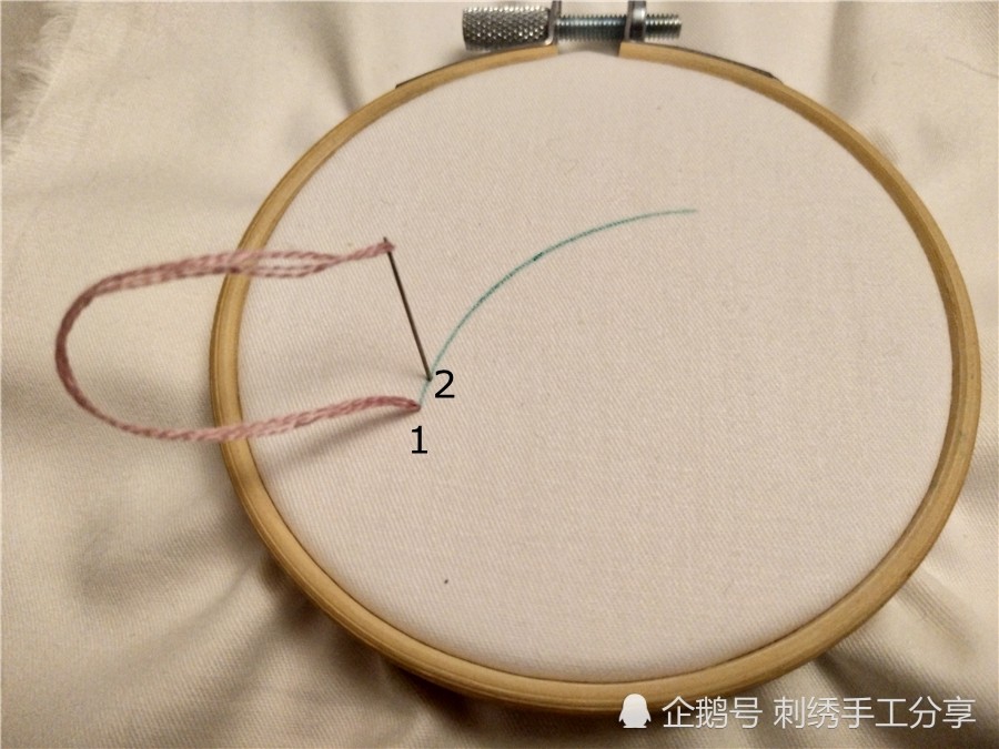 刺绣基础必学针法之平针绣,直线绣,回针绣