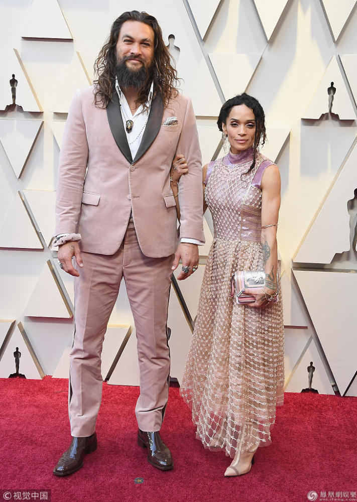 "海王"杰森·莫玛和妻子lisa bonet.