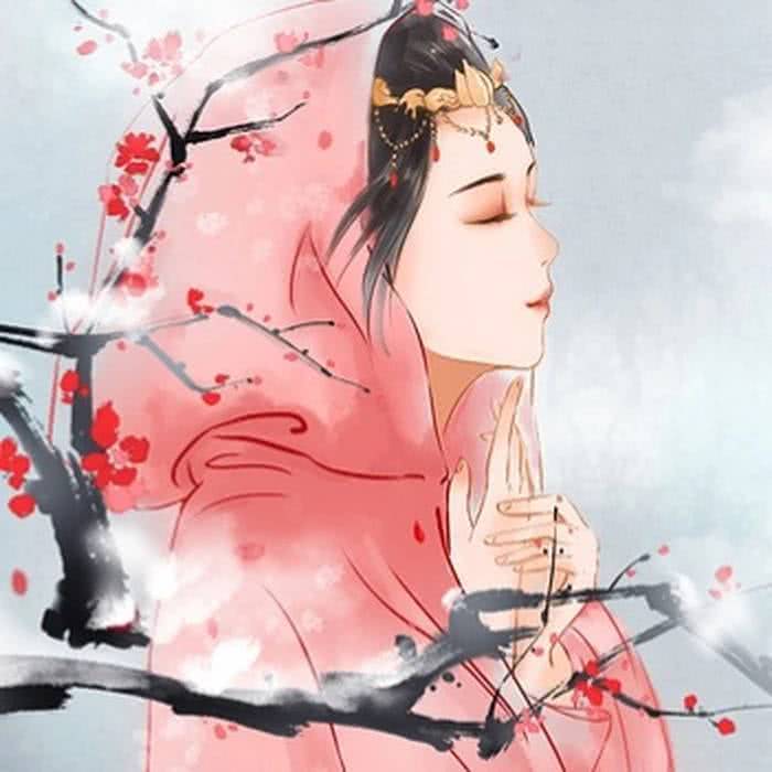 眉目如画·古风气质·女生头像:"江边一蓑烟草,一片缟素"