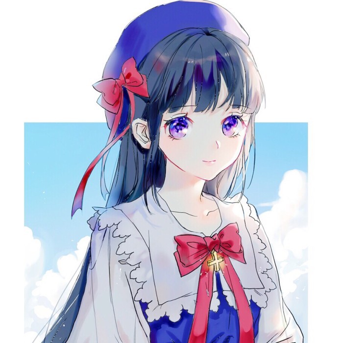 天真烂漫·二次元·少女头像:"冬去春来,谢谢你给我的